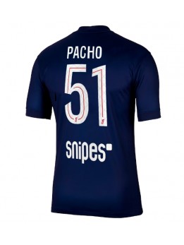 Billige Paris Saint-Germain Willian Pacho #51 Hjemmedrakt 2025-26 Kortermet
